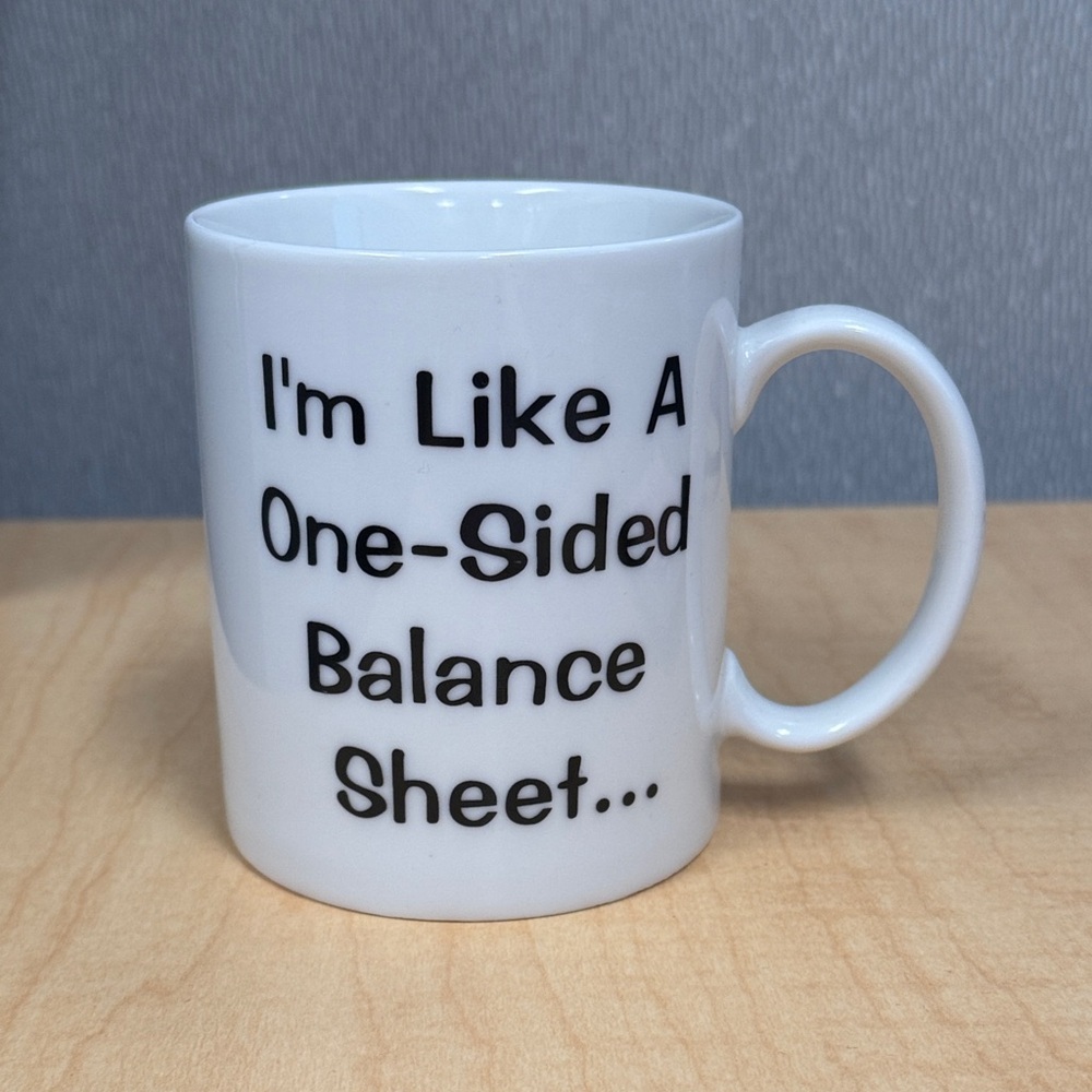 ⚠️White Ceramic Accounting Mug⚠️